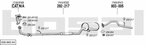  028.960.04 Exhaust system 02896004