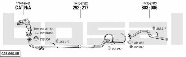 02896005 Bosal Exhaust system