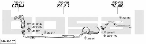  028.960.07 Exhaust system 02896007