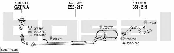  028.960.08 Exhaust system 02896008