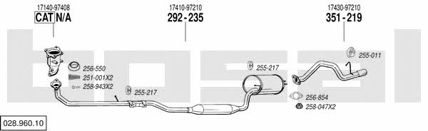 02896010 Bosal Exhaust system