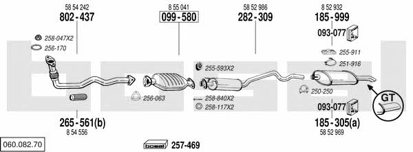 06008270 Bosal Exhaust system