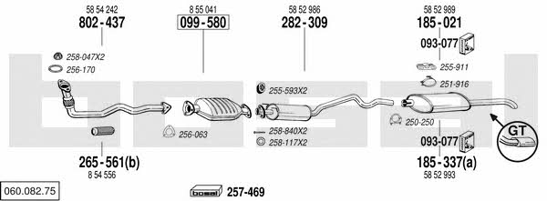 06008275 Bosal Exhaust system
