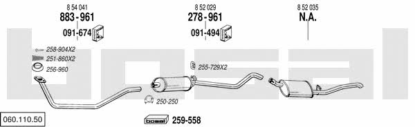  060.110.50 Exhaust system 06011050