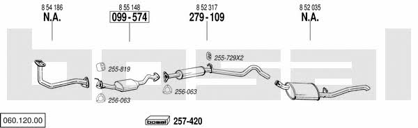  060.120.00 Exhaust system 06012000