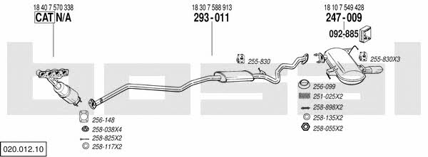  020.012.10 Exhaust system 02001210