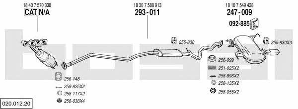  020.012.20 Exhaust system 02001220