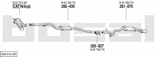  020.012.95 Exhaust system 02001295