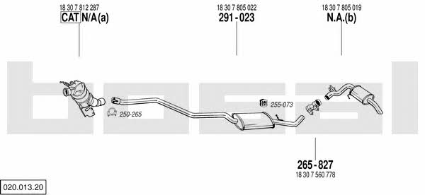Bosal 020.013.20 Exhaust system 02001320