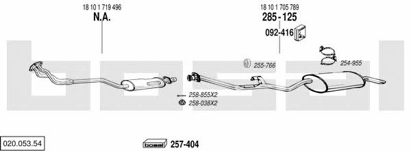  020.053.54 Exhaust system 02005354