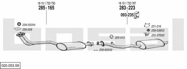  020.053.59 Exhaust system 02005359