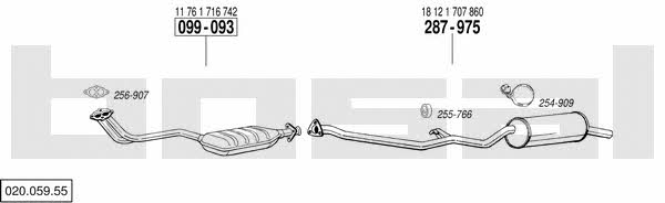  020.059.55 Exhaust system 02005955