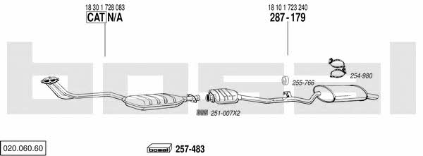 02006060 Bosal Exhaust system