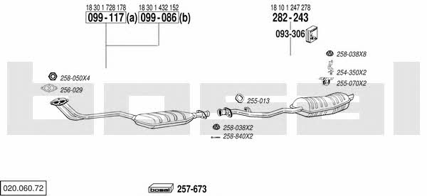  020.060.72 Exhaust system 02006072
