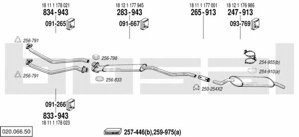  020.066.50 Exhaust system 02006650
