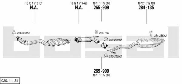  020.111.51 Exhaust system 02011151