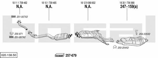  020.138.50 Exhaust system 02013850