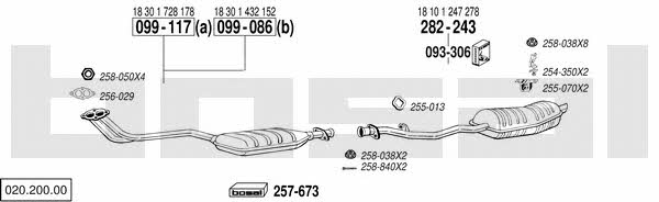  020.200.00 Exhaust system 02020000