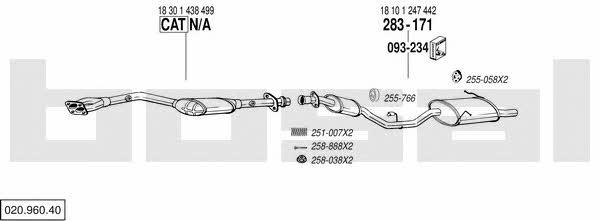  020.960.40 Exhaust system 02096040