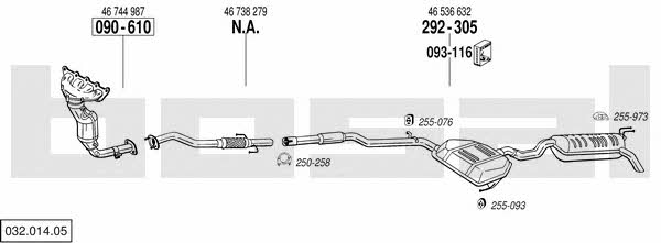  032.014.05 Exhaust system 03201405