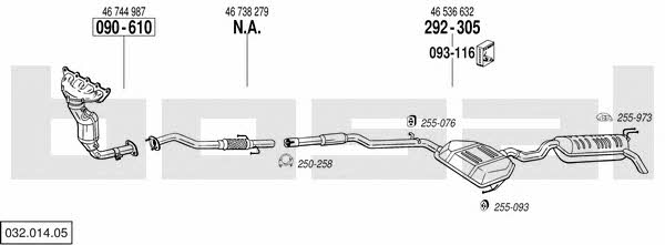 Bosal 032.014.05 Exhaust system 03201405 03201405 Bosal Exhaust system