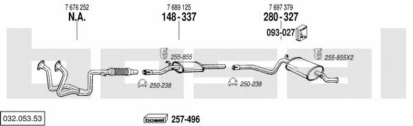  032.053.53 Exhaust system 03205353