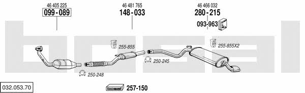 032.053.70 Exhaust system 03205370