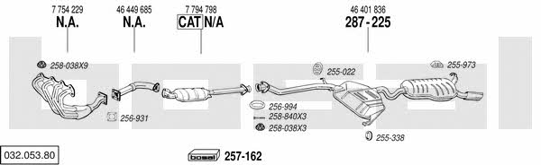  032.053.80 Exhaust system 03205380