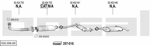 Bosal 032.056.60 Exhaust system 03205660 03205660 Bosal Exhaust system