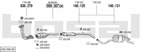 03205955 Bosal Exhaust system