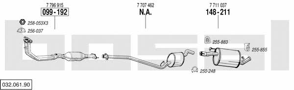 03206190 Bosal Exhaust system