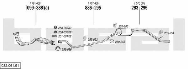 03206191 Bosal Exhaust system