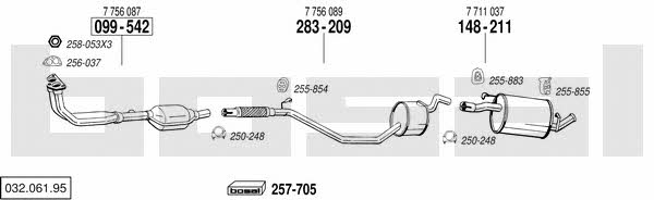 03206195 Bosal Exhaust system
