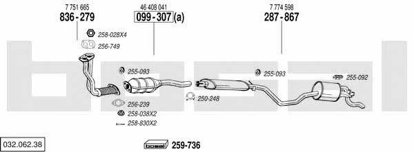03206238 Bosal Exhaust system