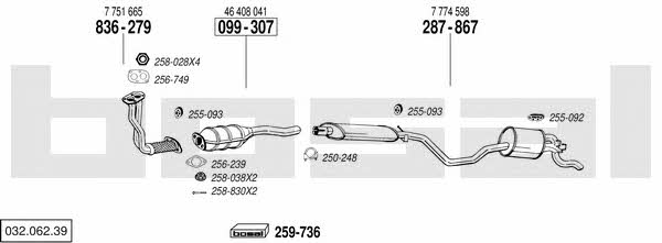03206239 Bosal Exhaust system