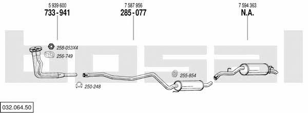  032.064.50 Exhaust system 03206450