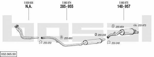 03206550 Bosal Exhaust system