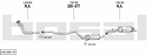  032.065.75 Exhaust system 03206575