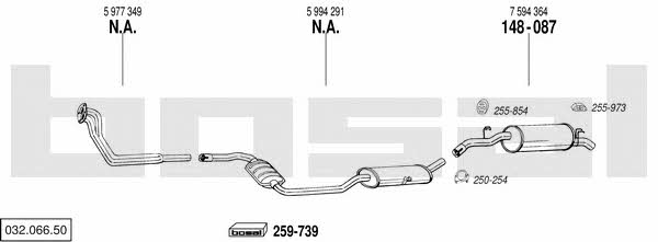  032.066.50 Exhaust system 03206650
