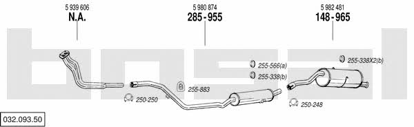  032.093.50 Exhaust system 03209350