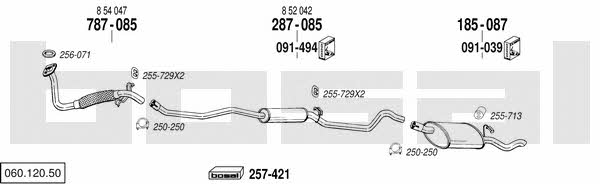  060.120.50 Exhaust system 06012050