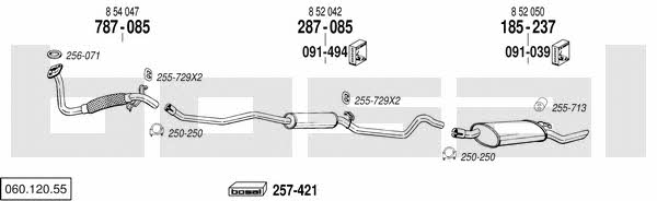 Bosal 060.120.55 Exhaust system 06012055