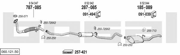  060.121.50 Exhaust system 06012150