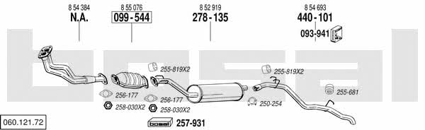  060.121.72 Exhaust system 06012172