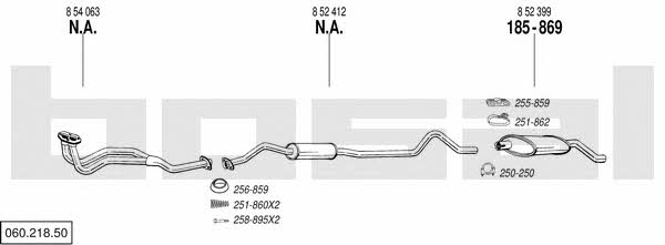 Bosal 060.218.50 Exhaust system 06021850