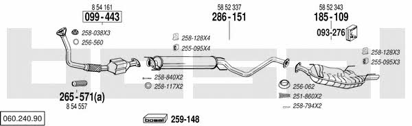  060.240.90 Exhaust system 06024090