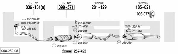  060.252.95 Exhaust system 06025295