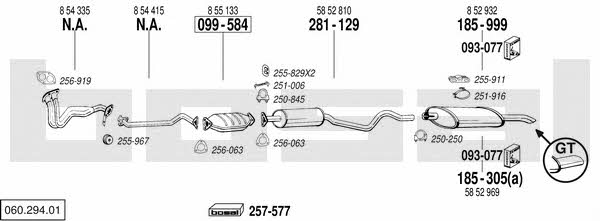 Bosal 060.294.01 Exhaust system 06029401