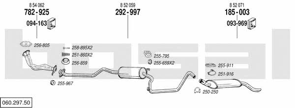  060.297.50 Exhaust system 06029750
