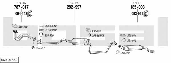  060.297.52 Exhaust system 06029752